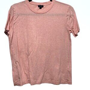 Splendid Pink Striped Crewneck Short Sleeve T-Shirt Small